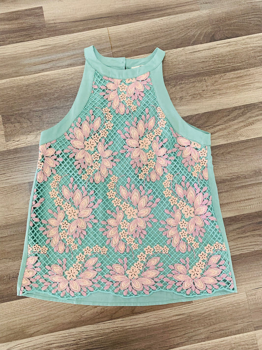 Hello Spring Mint Floral Top