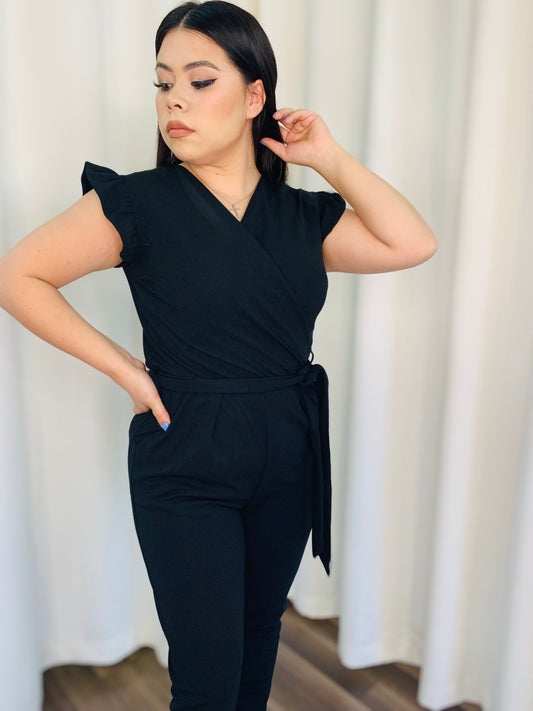 Show Off Black Jumpsuit